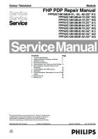 Philips_FHP PDP Repair Manual